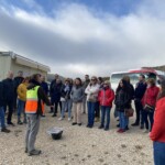 Inizia la visita ad un sito paleontologico di Darro
